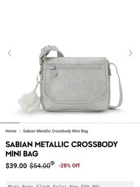 New With Tag Kipling Sabian New bright Met Crossbody Bag